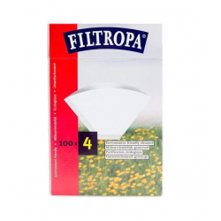 Filtropa Coffee Filter Papers (White) - 4 - 100 pack