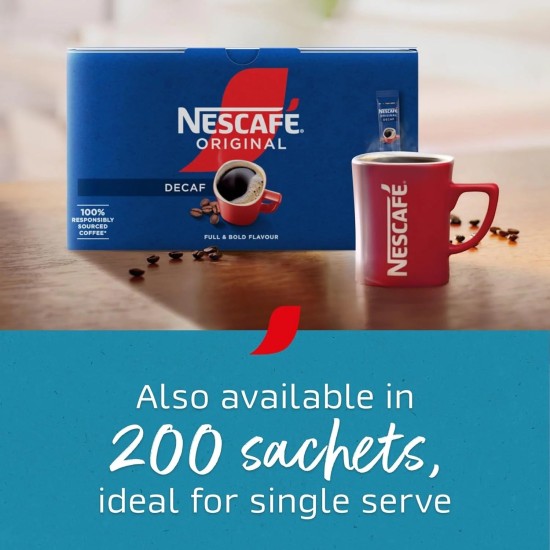 Nescafe Decaf Instant Coffee Granules (500g tin) - 277 Cups